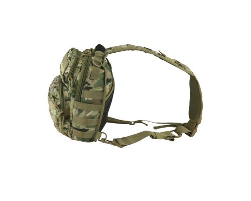 Рюкзак тактический однолямочный KOMBAT UK Mini Molle Recon Shoulder Bag мультикам 10л Рюкзак тактический однолямочный KOMBAT UK Mini Molle Recon Shoulder Bag мультикам 10л