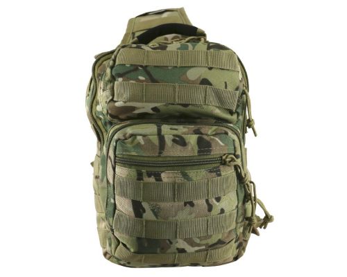 Рюкзак тактический однолямочный KOMBAT UK Mini Molle Recon Shoulder Bag мультикам 10л Рюкзак тактический однолямочный KOMBAT UK Mini Molle Recon Shoulder Bag мультикам 10л
