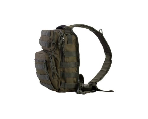 Рюкзак тактический однолямочный KOMBAT UK Mini Molle Recon Shoulder Bag оливковый 10л Рюкзак тактический однолямочный KOMBAT UK Mini Molle Recon Shoulder Bag оливковый 10л