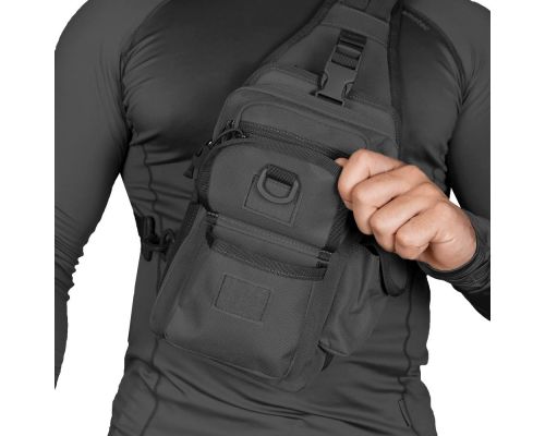 Сумка Gunner Sling 2.0 Чорна (7112), Сумка Gunner Sling 2.0 Чорна (7112),