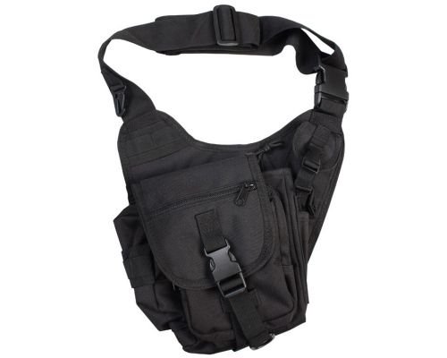 Сумка на плече KOMBAT UK Tactical Shoulder Bag чорна Сумка на плече KOMBAT UK Tactical Shoulder Bag чорна