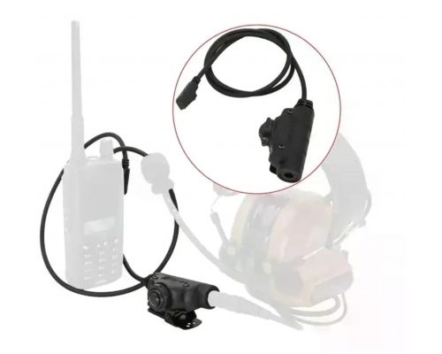 Кнопка PTT для радіостанцій Motorola DP4400, DP4800 + пальцева кнопка до навушників Earmor/Sordin/Peltor Кнопка PTT для радіостанцій Motorola DP4400, DP4800 + пальцева кнопка до навушників Earmor/Sordin/Peltor