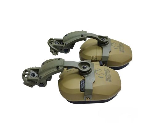 Кріплення адаптер Чебурашка на каску шолом для навушників Walkers (Olive)