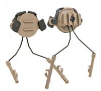 Крепление адаптер на каску шлем HL-ACC-43-T для наушников Peltor/Earmor/Walkers (tan)