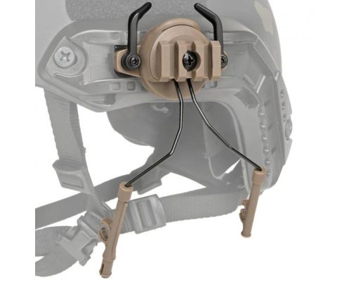 Крепление адаптер на каску шлем HL-ACC-43-T для наушников Peltor/Earmor/Walkers (tan) Крепление адаптер на каску шлем HL-ACC-43-T для наушников Peltor/Earmor/Walkers (tan)