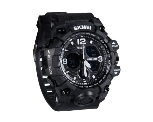 Часы спортивные SK1155 Черный (7557) Часы спортивные SK1155 Черный (7557)