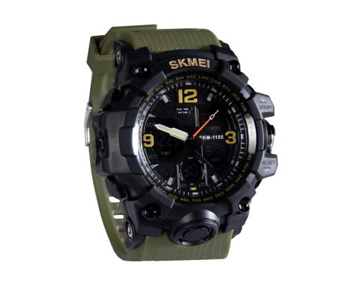 Часы спортивные SK1155 Олива (7556) Часы спортивные SK1155 Олива (7556)
