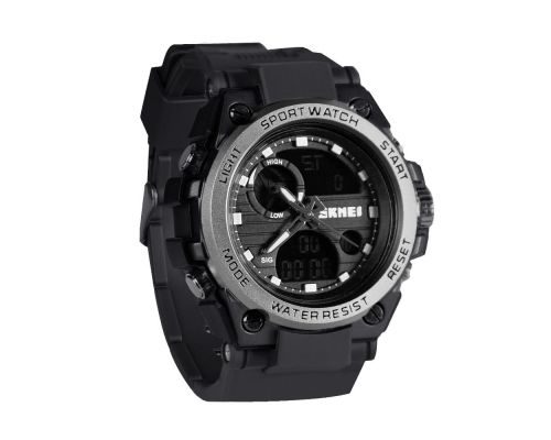 Часы спортивные SK2031 Черный/Металик (7559) Часы спортивные SK2031 Черный/Металик (7559)