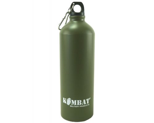 Фляга алюминиевая KOMBAT UK Aluminium Water Bottle 1л оливковая Фляга алюминиевая KOMBAT UK Aluminium Water Bottle 1л оливковая