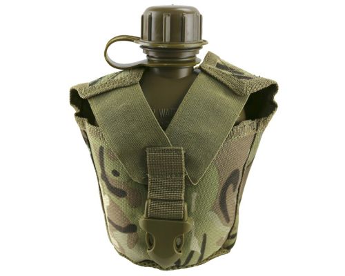 Фляга тактическая KOMBAT UK Tactical Water Bottle 950мл мультикам Фляга тактическая KOMBAT UK Tactical Water Bottle 950мл мультикам