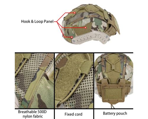 Кавер-чехол на шлем FAST IdoGear XL (Multicam) с подсумком для АКБ Кавер-чехол на шлем FAST IdoGear XL (Multicam) с подсумком для АКБ