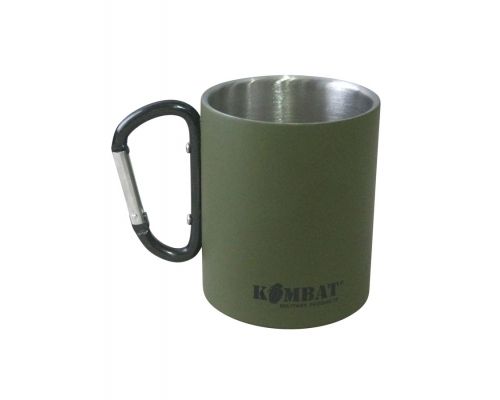 Кружка KOMBAT UK Carabiner Mug Stainless Steel Кружка KOMBAT UK Carabiner Mug Stainless Steel
