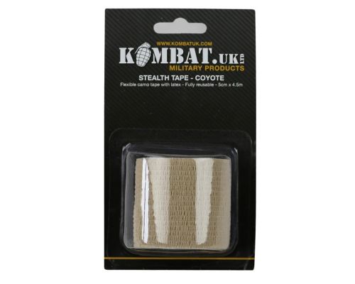 Лента маскировочная KOMBAT UK Stealth tape койот Лента маскировочная KOMBAT UK Stealth tape койот