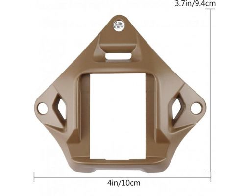 Металлический кронштейн платформа крепления шрауд NVG Mount звезда на шлем, Койот Металлический кронштейн платформа крепления шрауд NVG Mount звезда на шлем, Койот