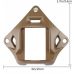 Металлический кронштейн платформа крепления шрауд NVG Mount звезда на шлем, Койот