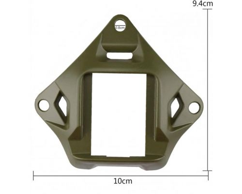Металлический кронштейн платформа крепления шрауд NVG Mount звезда на шлем, Олива Металлический кронштейн платформа крепления шрауд NVG Mount звезда на шлем, Олива
