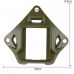 Металлический кронштейн платформа крепления шрауд NVG Mount звезда на шлем, Олива