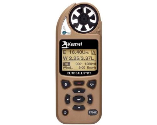 Метеостанция Kestrel 5700X Elite Applied Ballistics Bluetooth (TAN) Метеостанция Kestrel 5700X Elite Applied Ballistics Bluetooth (TAN)