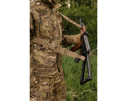 Ремень 2-точечный Kiborg Gun Sling G-2 с пряжкой быстрой регулировки Triple-X Coyote Ремень 2-точечный Kiborg Gun Sling G-2 с пряжкой быстрой регулировки Triple-X Coyote