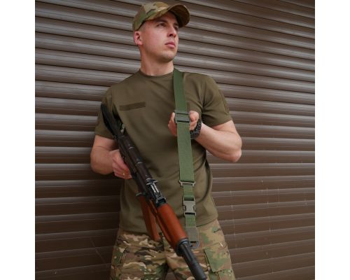 Ремень 2-точечный Kiborg Gun Sling G-2 с пряжкой быстрой регулировки Triple-X Olive Ремень 2-точечный Kiborg Gun Sling G-2 с пряжкой быстрой регулировки Triple-X Olive