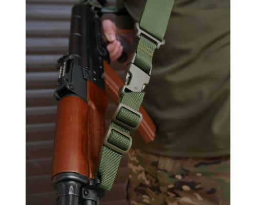 Ремень 2-точечный Kiborg Gun Sling G-2 с пряжкой быстрой регулировки Triple-X Olive Ремень 2-точечный Kiborg Gun Sling G-2 с пряжкой быстрой регулировки Triple-X Olive