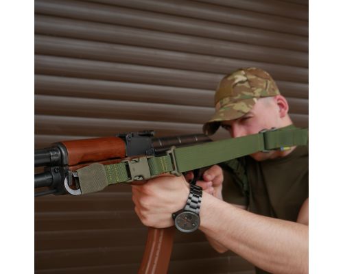 Ремень 2-точечный Kiborg Gun Sling G-2 с пряжкой быстрой регулировки Triple-X Olive Ремень 2-точечный Kiborg Gun Sling G-2 с пряжкой быстрой регулировки Triple-X Olive