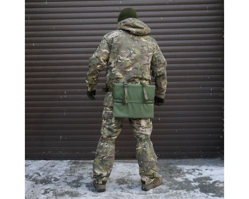 Килимок для сидіння потрійний, п'ятиточка трисекційна Kiborg П-3 Хакі Оксфорд Килимок для сидіння потрійний, п'ятиточка трисекційна Kiborg П-3 Хакі Оксфорд