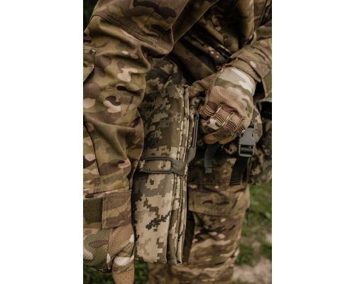 Коврик для сидения тройной, пятиточка трехсекционная Kiborg П-3 Кордура Пиксель