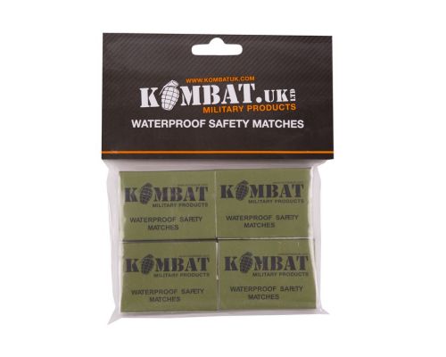 Спички водозащитные KOMBAT UK Waterproof matches (pack of 4) Спички водозащитные KOMBAT UK Waterproof matches (pack of 4)
