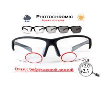 Окуляри біфокальні фотохромні (захисні) Global Vision Hercules-7 Bifocal (+1.5) photochromic (clear), фотохромні прозорі