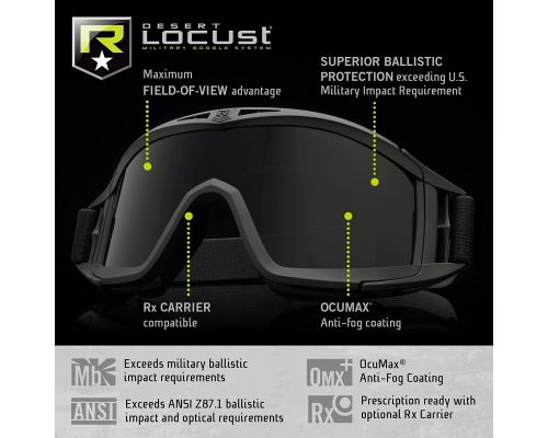 Маска баллистическая Revision Military Desert Locust Black Маска баллистическая Revision Military Desert Locust Black
