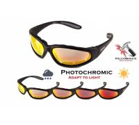 Окуляри фотохромні (захисні) Global Vision Hercules-1 PLUS Photochromic (G-Tech™ red) Anti-Fog, фотохромні дзеркальні червоні
