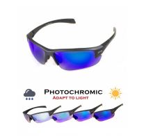 Окуляри фотохромні (захисні) Global Vision Hercules-7 Photochromic Anti-Fog (G-Tech™ blue), фотохромні дзеркальні сині