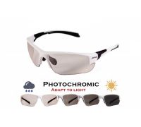 Окуляри фотохромні (захисні) Global Vision Hercules-7 White Photochromic (clear), фотохромні прозорі в білій оправі