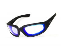 Очки защитные фотохромные Global Vision KickBack Photochromic (G-Tech™ blue) Anti-Fog, фотохромные синие зеркальные