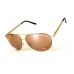 Очки защитные открытые Global Vision Aviator-4 (drive mirror) коричневые