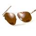 Очки защитные открытые Global Vision Aviator-4 (drive mirror) коричневые