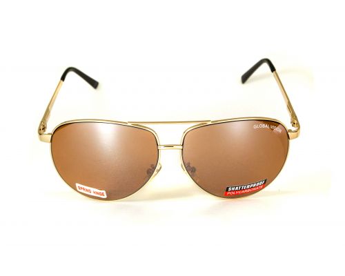 Очки защитные открытые Global Vision Aviator-4 (drive mirror) коричневые Очки защитные открытые Global Vision Aviator-4 (drive mirror) коричневые