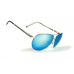 Окуляри захисні Global Vision Aviator-4 (G-Tech™ blue), сині дзеркальні лінзи