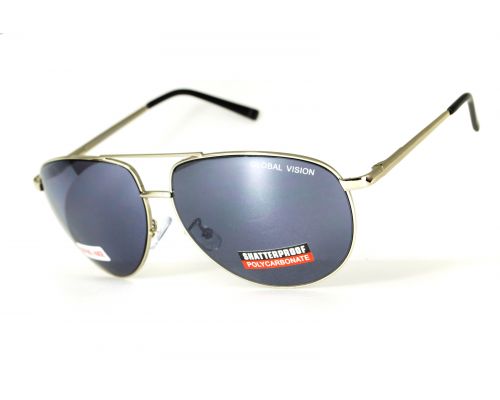 Окуляри захисні Global Vision Aviator-4 (silver mirror), чорні дзеркальні лінзи Окуляри захисні Global Vision Aviator-4 (silver mirror), чорні дзеркальні лінзи