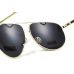 Окуляри захисні Global Vision Aviator-4 (silver mirror), чорні дзеркальні лінзи