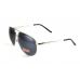 Окуляри захисні Global Vision Aviator-4 (silver mirror), чорні дзеркальні лінзи