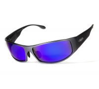 Очки защитные открытые Global Vision BAD-ASS-1 GunMetal (G-Tech™ blue) синие зеркальные