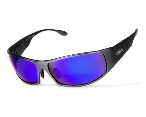 Окуляри захисні Global Vision BAD-ASS-1 GunMetal (G-Tech™ blue) дзеркальні сині в темній металевій оправі Окуляри захисні Global Vision BAD-ASS-1 GunMetal (G-Tech™ blue) дзеркальні сині в темній металевій оправі