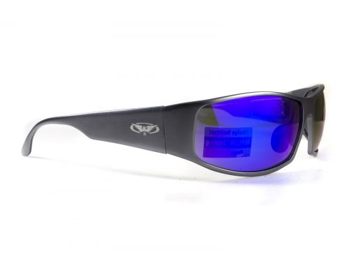 Окуляри захисні Global Vision BAD-ASS-1 GunMetal (G-Tech™ blue) дзеркальні сині в темній металевій оправі Окуляри захисні Global Vision BAD-ASS-1 GunMetal (G-Tech™ blue) дзеркальні сині в темній металевій оправі