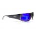Окуляри захисні Global Vision BAD-ASS-1 GunMetal (G-Tech™ blue) дзеркальні сині в темній металевій оправі