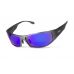 Окуляри захисні Global Vision BAD-ASS-1 GunMetal (G-Tech™ blue) дзеркальні сині в темній металевій оправі