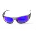 Окуляри захисні Global Vision BAD-ASS-1 GunMetal (G-Tech™ blue) дзеркальні сині в темній металевій оправі