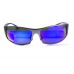 Окуляри захисні Global Vision BAD-ASS-1 GunMetal (G-Tech™ blue) дзеркальні сині в темній металевій оправі