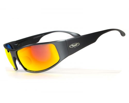 Окуляри захисні Global Vision BAD-ASS-1 GunMetal (G-Tech™ red) дзеркальні червоні в темній металевій оправі Окуляри захисні Global Vision BAD-ASS-1 GunMetal (G-Tech™ red) дзеркальні червоні в темній металевій оправі
